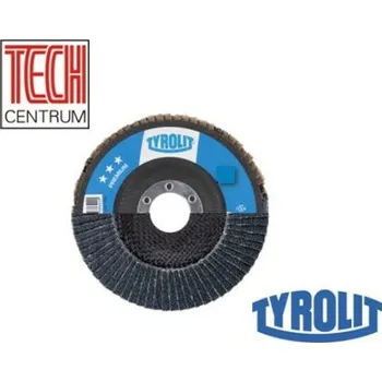 Brusný talíř TYROLIT Brusný lamelový talíř 27A pr.125x22,2mm zr.80 zirkon FASTCUT SE 34327562 PREMIUM