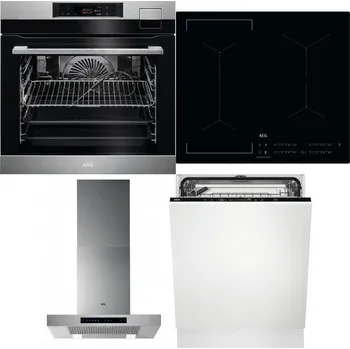 Set domácích spotřebičů AEG BSK792380M + AEG Mastery Bridge IKE64441IB + AEG Mastery DBB5660HM + AEG FSK73607Z