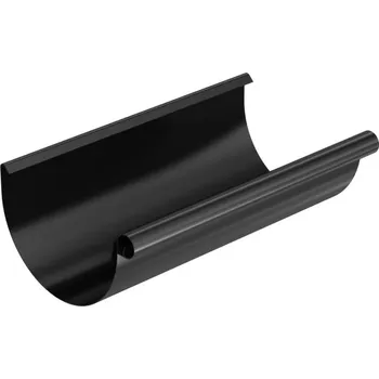 okap BRYZA Žlab, okap pozinkovaný Ø 125 mm, délka 4M, Černá RAL 9005