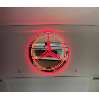 Znak automobilu LED podsvícená RGB tabule do kabiny Mercedes 24V