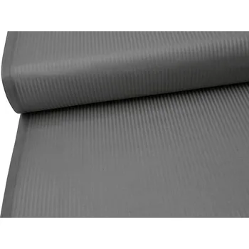 Mirtex Látka H-SATEEN 150/03MM 910 Šedá Solitude pruhy 3mm šíře 145cm