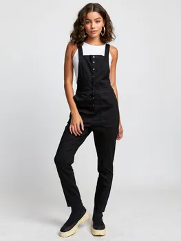 Dámské kalhoty RVCA PAIGER SOLID black plátěné kalhoty dámské - 26