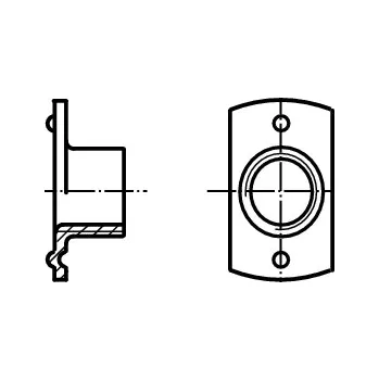 Matice PROFISTYL Matice přivařovací plochá typ A nerez A2 Varianta: Matice přivařovací plochá typ A nerez A2 M6