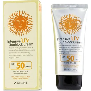 Pleťový krém 3W CLINIC INTENZIVNÍ UV KRÉM - SPF 50 PA+++! 70 ml