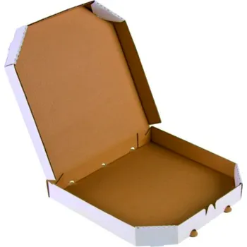 Jednorázové nádobí Probal Krabice na pizzu 24 x 24 x 4 Bílo - Hnědá