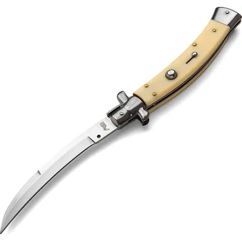 kapesní nůž Zavírací nůž AKC WORLD Curved Stiletto Imitation Ivory 28 cm - Bayonet