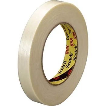 Výstražná páska 898MSR 3M Scotch transparentní páska vyztužená skelným vláknem, návin 50 m šířka: 19mm