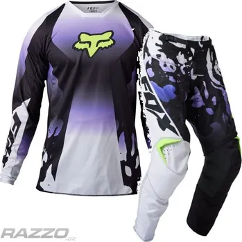 Moto dres MX komplet FOX 180 Morphic Black White 2023