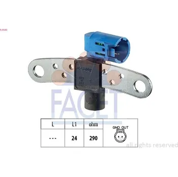 Motor automobilu Generátor impulsů, klikový hřídel FACET 9.0543