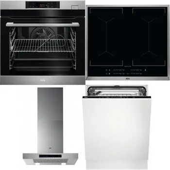 Set domácích spotřebičů AEG BSK782380M + AEG Mastery DoubleBridge IKE64450XB + AEG Mastery DBB5660HM + AEG FSK73607Z