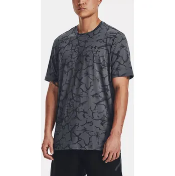 Pánské tričko Pánské funkční tričko Under Armour UA Rush Energy Print SS-GRY - šedé Velikost: XL