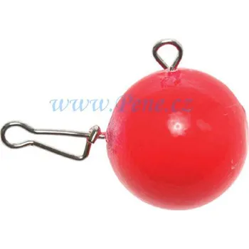 Rybářská vláčecí hlavička fluo červená 10g - 15g váha 15g