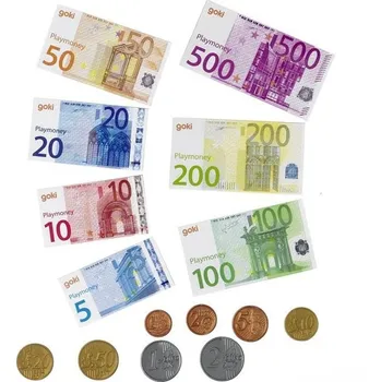 Hra na obchod Goki Euro hrací peníze 84 bankovek + 32 mincí