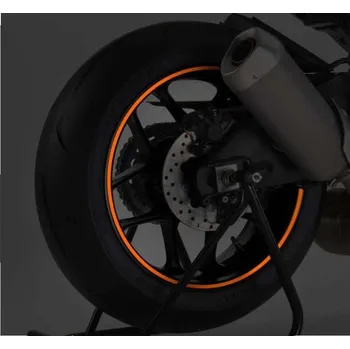 Samolepicí dekorace na vozidlo Puig 4542 Strips -Stickers for Rims with Applicator Oranžová KTM (X)