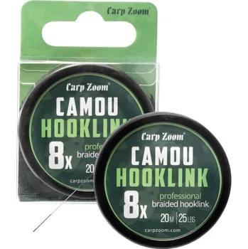 Carp Zoom Návazcová šňůra 8X - 20m - 15lb - camou