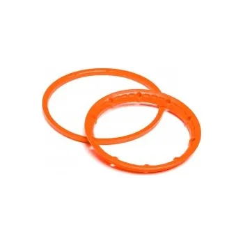 RC vybavení 1:5 Baja 5B Gas/Flux SBK: Heavy Duty Wheel Bead Lock Rings Orange/F. 2 Wheel