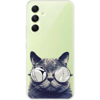 Telefonní příslušenství Odolné silikonové pouzdro iSaprio - Crazy Cat 01 - Samsung Galaxy A54 5G