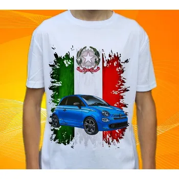 Pánské tričko tričko Fiat 500S 164 (tričko s osobním autem )