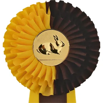 Kokarda dvouřádá PŮLENÁ, průměr 13 cm