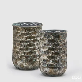 Obal na květináč Kovový obal na květináč, 38-40 cm - 40 x 28 cm