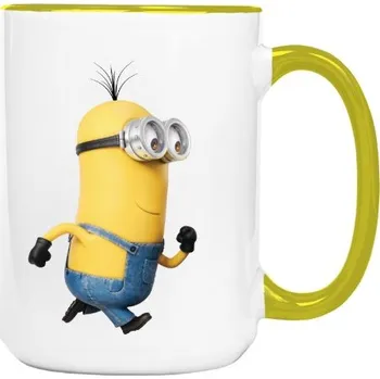 Hrnek velký barevný s potiskem Běžící Mimoň