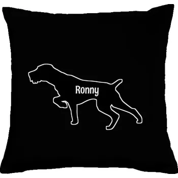 Pánská móda Polštář bavlněný s potiskem Český fousek jméno