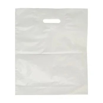 Nákupní taška Taška 55 x 60 + 5cm, bílá, s průhmatem / 25ks