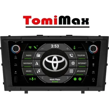 Autorádio TomiMax Toyota Avensis 2009-2015 Android 14 autorádio s WIFI, GPS, USB, BT HW výbava: 4 Core 2GB+16GB PX HIGH, Velikost obrazovky: Dotyková obrazovka: 7"