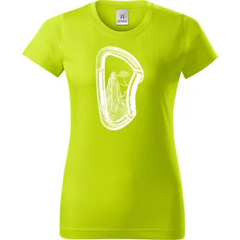 Karabina, lezení, climbing, bouldering, hory - Dámské tričko Basic - Nejoblíbenějí - M