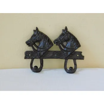 Věšák LITINOVÝ NÁSTĚNNÝ VĚŠÁK - KONĚ