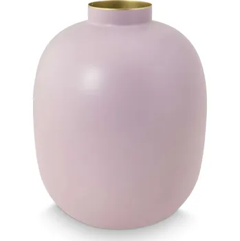 Váza Pip Studio kovová váza kulatá lila, 32 cm