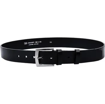 Módní doplněk Pánský kožený opasek 25-60 černý 95 cm