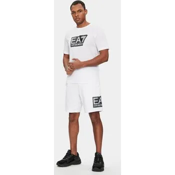Pánské tričko EA7 Emporio Armani T-Shirt 3DPT81 PJM9Z 1100 Bílá Regular Fit XXL