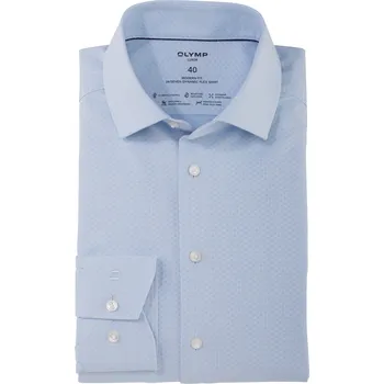 Pánská košile OLYMP Luxor 24/Seven Modern Fit společenská košile 125254 11 Modrá 40