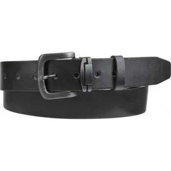 Módní doplněk Pánský kožený černý pásek 9-60 105 cm