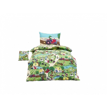 Povlečení Matějovský povlečení Vesnička Bavlna deluxe Rozměr: 140 x 200 cm, 70 x 90 cm