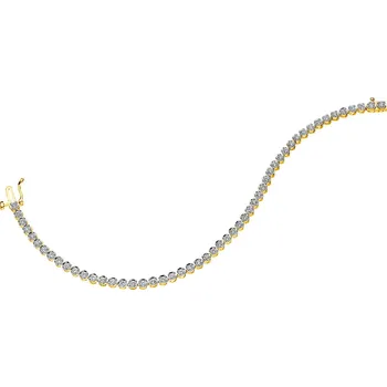 Náramek Zlatý náramek s brilianty - 19 cm - 2,50 ct - ryzost 585 - 181.191