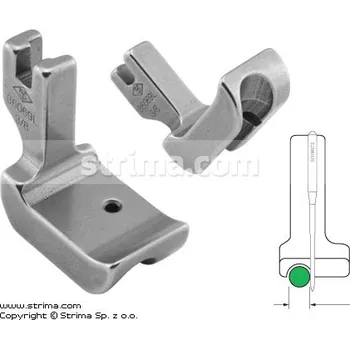 Příslušenství k šicímu stroji Texi Patka pro všívání kedru pro šicí stroje, levá 9.5mm P69L3/8 [36069L 3/8]