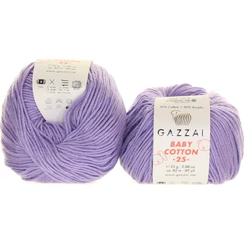Příze Gazzal Baby Cotton 25 3420 světle fialková