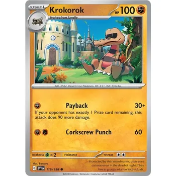 Karetní hra Krokorok 116/198 - Scarlet & Violet Typ karty: Non-Holo
