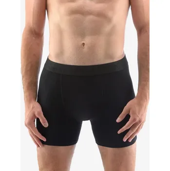 Boxerky Pánské boxerky delší Bamboo - černá - 50/52