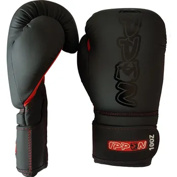 Boxerské rukavice BOXERSKÉ RUKAVICE IPPON SHADOW Barva: Černá, Velikost: 10oz