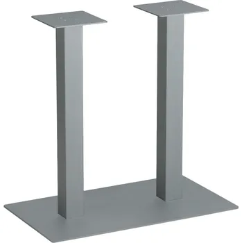 Stolová podnož Mila design Stolová podnož EUROPE DUO / Stříbrná 720 mm