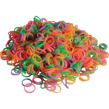 Kosmetika pro psa Show Tech gumičky neonové mix barev 1000 ks