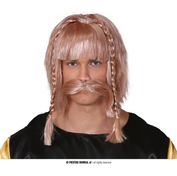 Karnevalový doplněk Guirca Fiestas Španělsko Paruka s knírem Viking