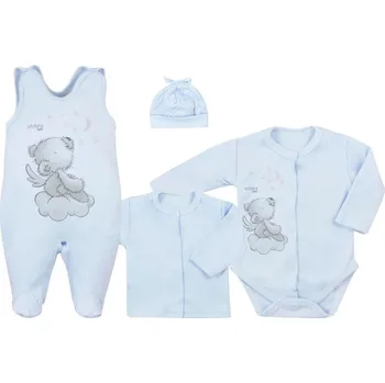 Kojenecké oblečení KOALA Angel 4dílná souprava modrá
