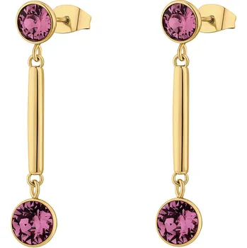 Náušnice Brosway Půvabné pozlacené náušnice s krystaly Affinity BFF167 + 2 měsíce na vrácení zboží