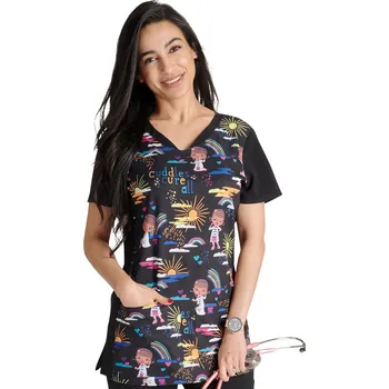 Dámská halenka Cherokee Zdravotnická dámská halena Disney s potiskem malé doktorky TF757 DCCA Velikost: XS