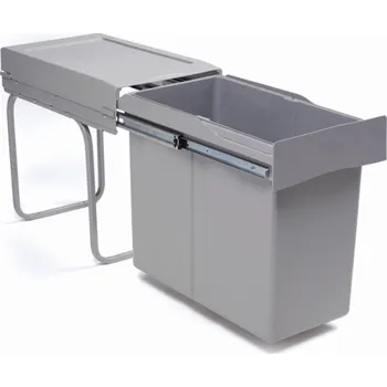 Odpadkový koš Gollinucci Výsuvný odpadkový koš LINEA 300 mm - 1x30 l / Šedý