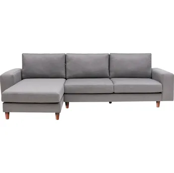 Pohovka Hanah Home Rohová pohovka BERLIN světle šedá levá